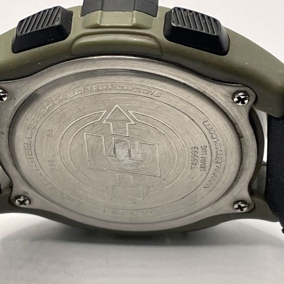 Timex Expedition T49993 Men's Green Nylon Digital Gray Dial Quartz Watch TMR30 - Picture 10 of 10